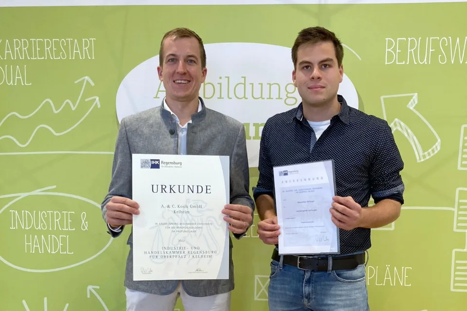Bestenehrung Aus- und Weiterbildung Sommer 2022